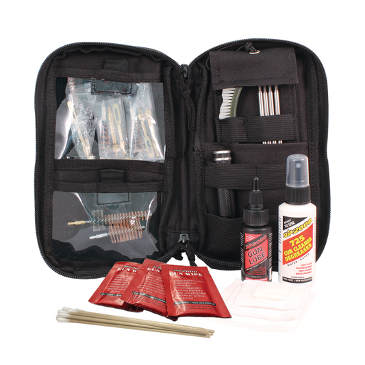 Tactical Cleaning Kit - 3 Gun - .22 / .223 / .357 / .38 / 9mm / .40 Cal / 12 Gauge