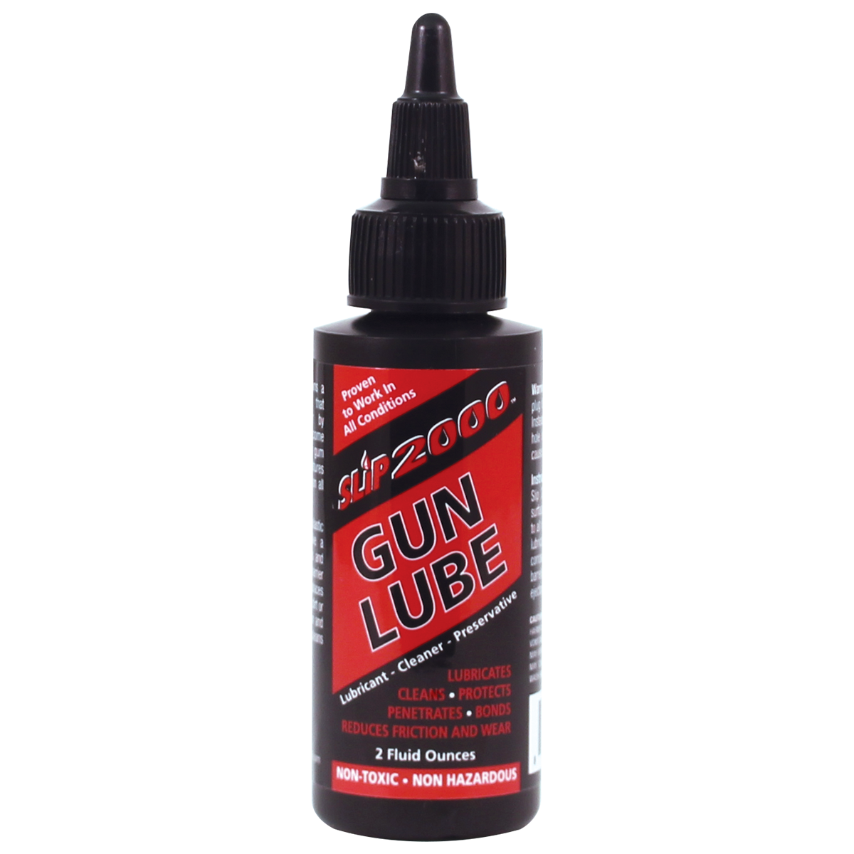 Red Slip 2000 two ounce bottle of Gun Lube with a twist top