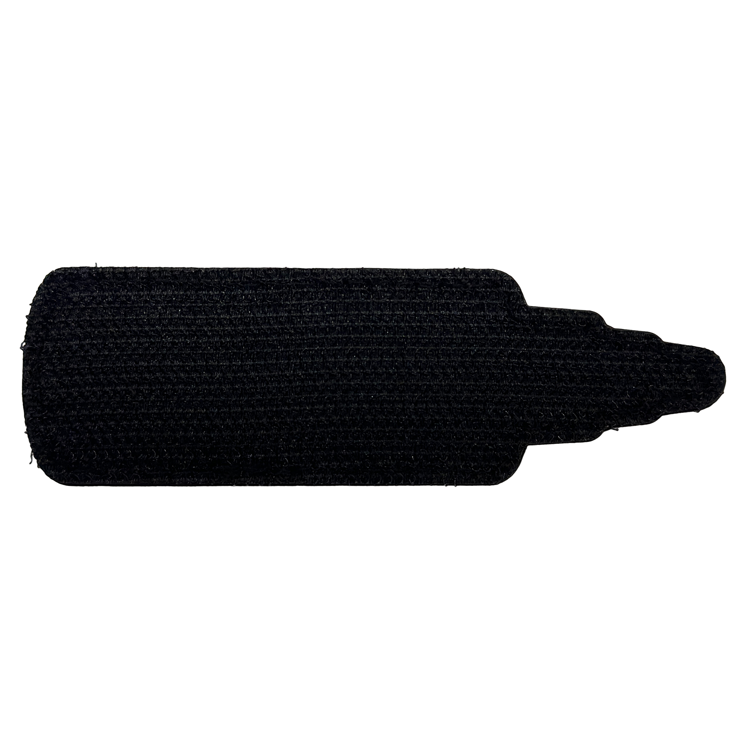 A photo showing the hook and loop backing of the Slip 2000 hot sauce patch