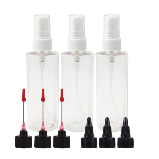 4oz. Empty Plastic Bottle Bundle - 3 Pack