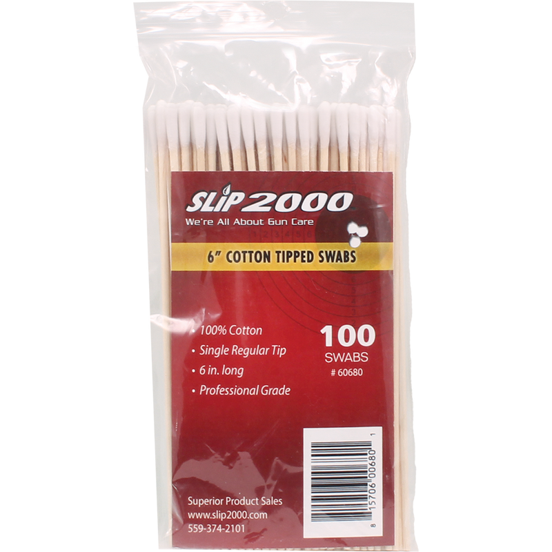 6" Cotton Tipped Swabs - 100 Pack