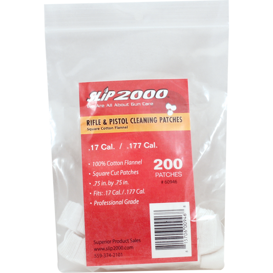 3/4" Square Cleaning Patches - .17 / .177 Cal