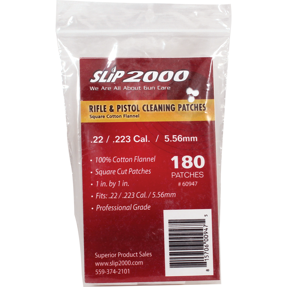 1" Square Cleaning Patches - .22 / .223 Cal / 5.56mm