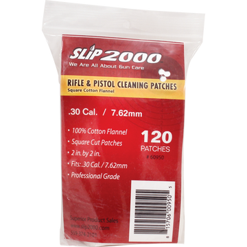 2" Square Cleaning Patches - .30 Cal / 7.62mm