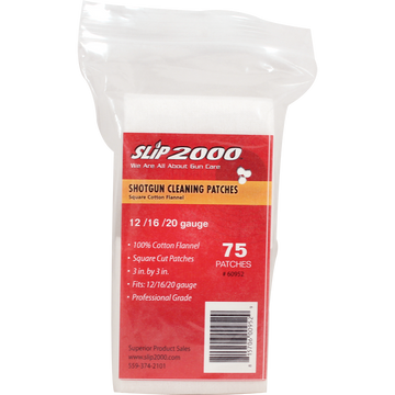 3" Square Cleaning Patches - 12 / 16 / 20 Gauge