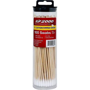 6" Cotton Tipped Swabs tube - 100 Pack