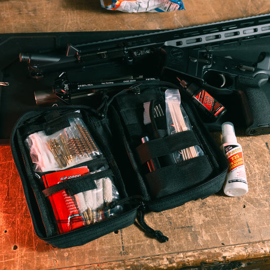 OUT OF STOCK - Tactical Cleaning Kit - 3 Gun - .22 / .223 / .357 / .38 / 9mm / .40 Cal / 12 Gauge