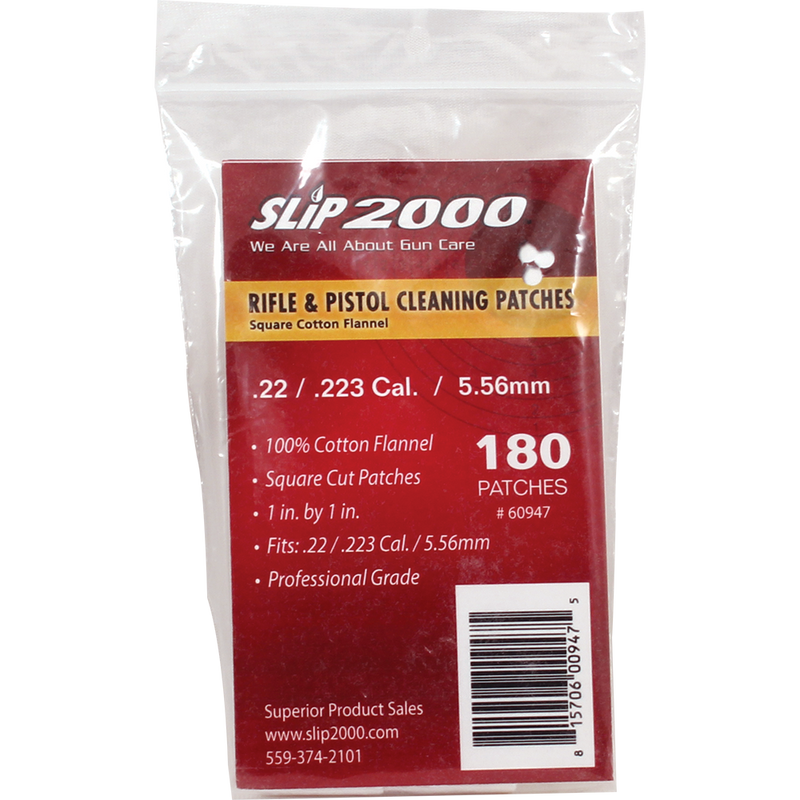 1" Square Cleaning Patches - .22 / .223 Cal / 5.56mm